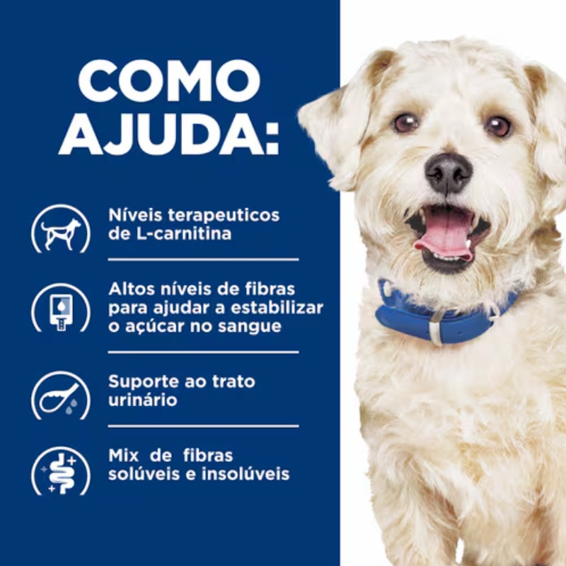 Ração W/D para Cães Adultos Controle de Peso e Glicêmico 2