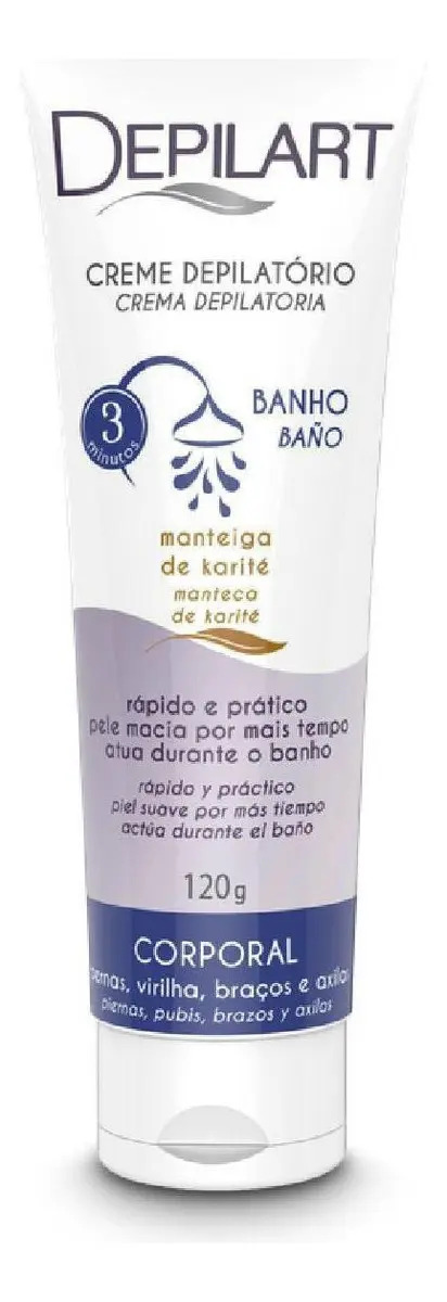 Creme Depilatório Banho Manteiga de Karité 1