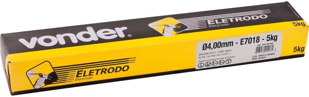 Eletrodo Revestido para Aço Carbono E7018 com 2,50 mm  3