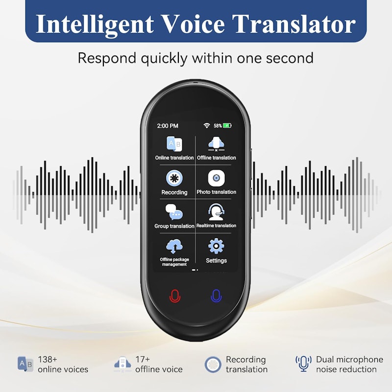 Tradutor de Idiomas Instantâneo Vormor 4