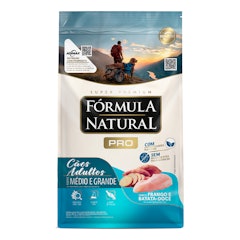 Fórmula Natural Super Premium Pro Cães Adultos Portes Médio e Grande Sabor Frango e Batata-Doce
