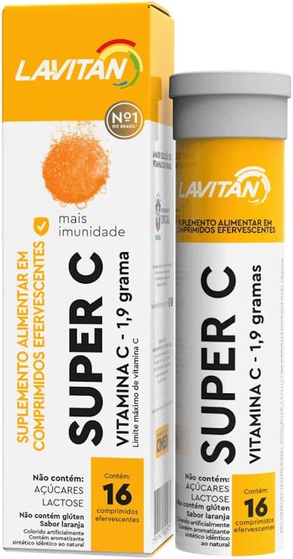 Lavitan Super C 1,9g Com 16 Comprimidos Efervescentes 1