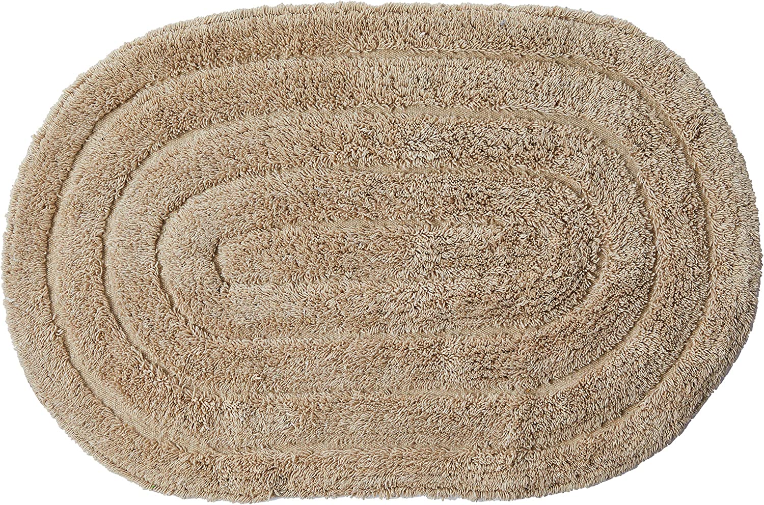 Tapete Banheiro Antiderrapante Allegro Oval Linen 1