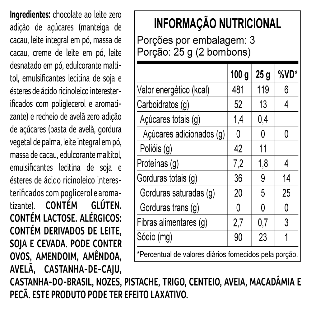 Golden Gift Zero Adição de Açúcar 160g 2