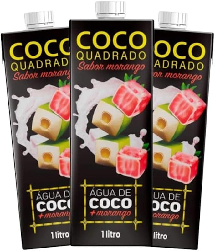 Água de Coco Sabor Morango (Pack com 3) 1
