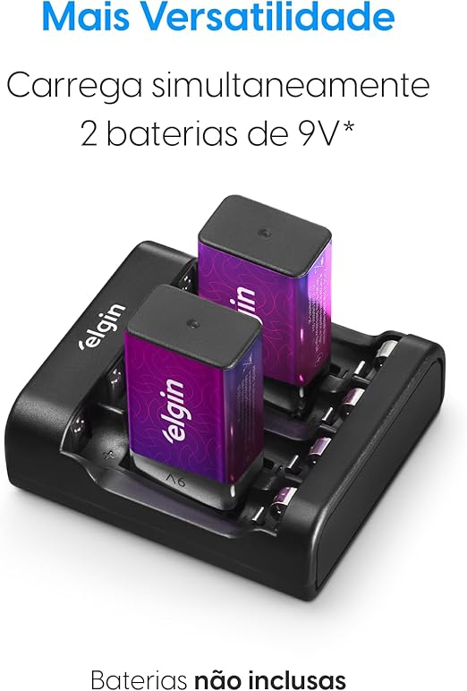 Carregador de Pilhas e Baterias Micro USB 2