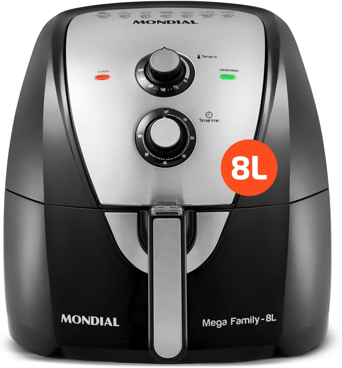 Fritadeira Sem Óleo Air Fryer 8L Mondial Preto 1