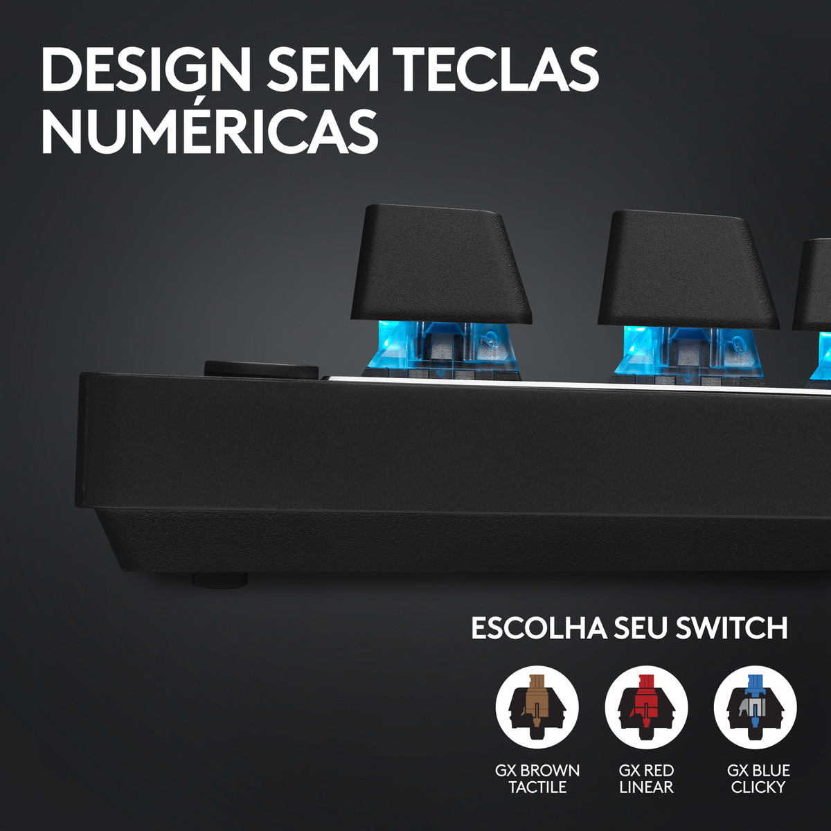 Teclado Mecânico Gamer Logitech G PRO 4