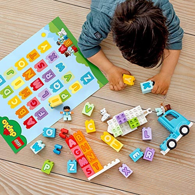 Brinquedo Educativo Duplo Caminhão do Alfabeto 3