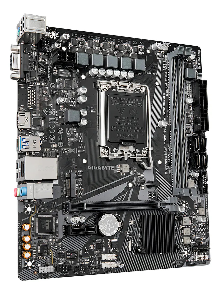 Placa-Mãe Intel H610 com Design VRM Digital de Fases Híbridas 2