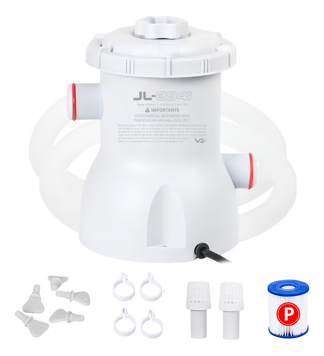 Piscina Inflável Joy Set 4.760 L Circular 300 cm 3