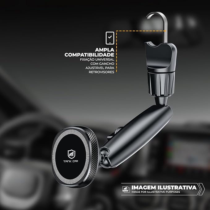 Suporte Veicular Magsafe para Retrovisor Tank Safe 4