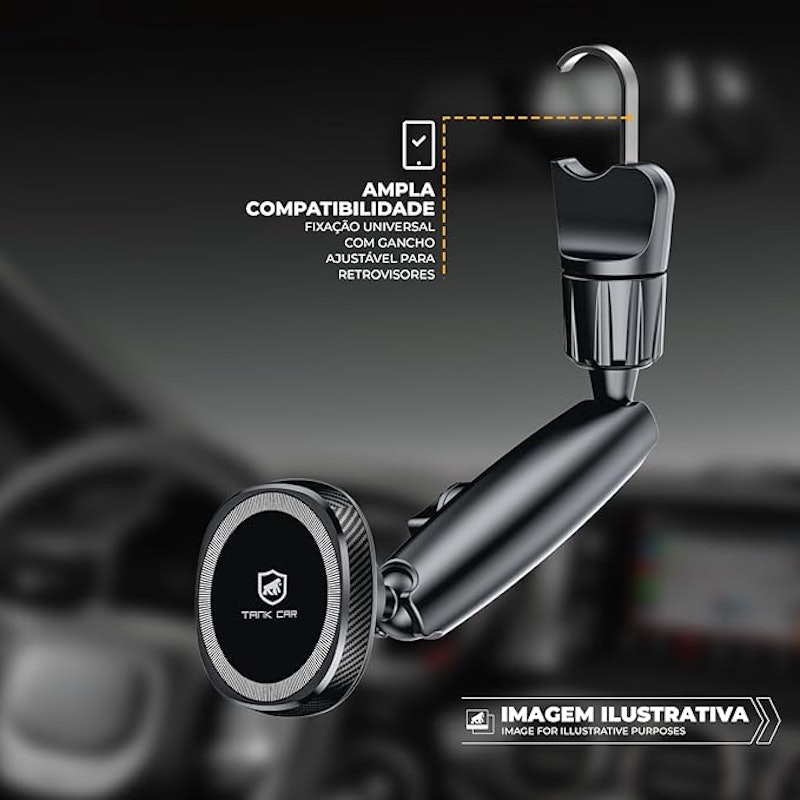 Suporte Veicular Magsafe para Retrovisor Tank Safe 4