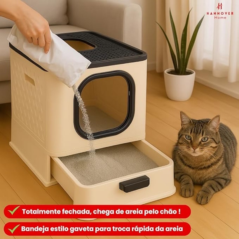 Caixa de Areia para Gatos Fechada 2