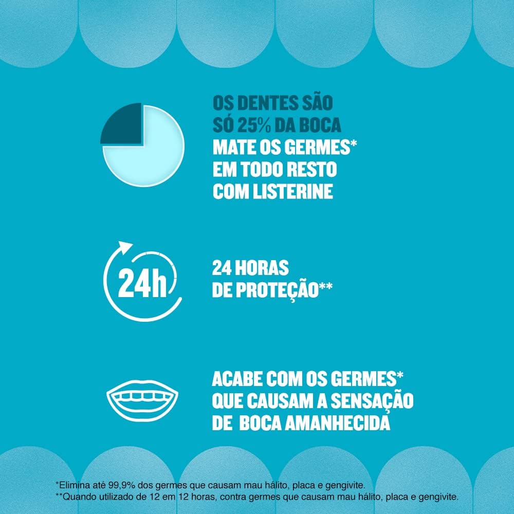 Listerine Cool Mint Refrescância Suave sem Álcool 3