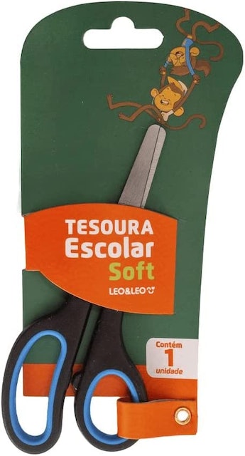 Tesoura Escolar Leo & Leo Soft 1