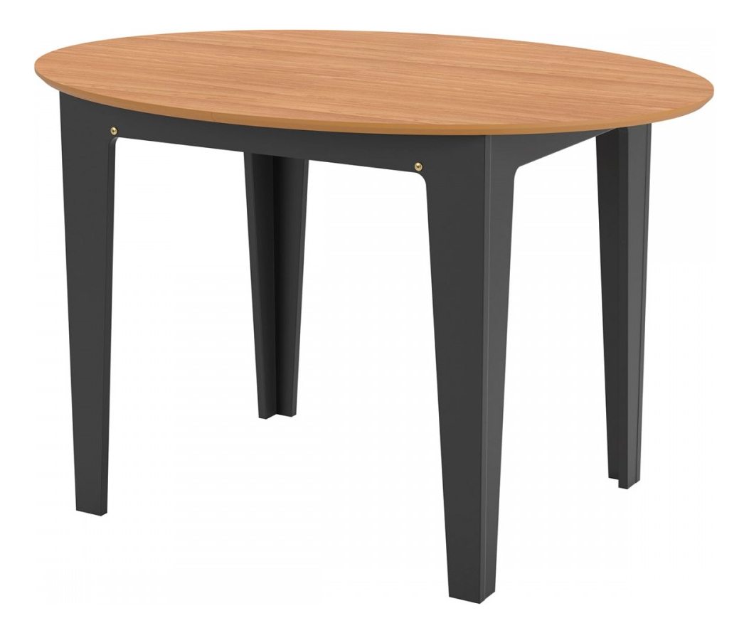 Mesa de Jantar Extensível 4 Lugares Nature Freijó/Preto 2