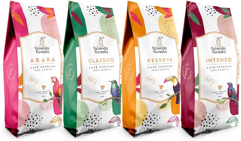 Kit Cafés Especiais Moído — 4 Pacotes Clássico, Reserva, Arara e Intenso 1