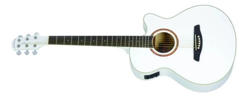 Violão Eletroacústico Aço Berlin WH Branco 3