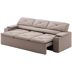 Sofá com Porta Copos Retrátil e Reclinável Pop
