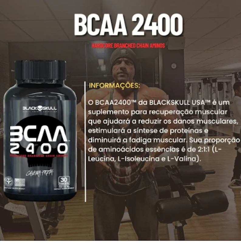 BCAA 2400 Aminoácidos 100 Tablets 3