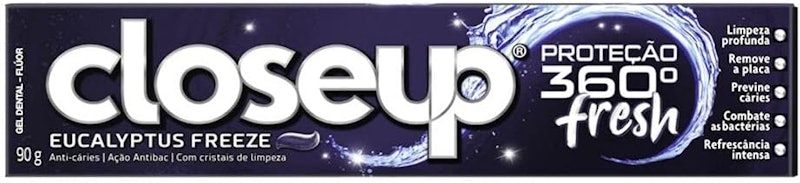 Gel Dental Close Up Proteção 360º Fresh Eucalyptus Freeze 1