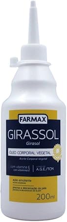 Óleo Corporal Vegetal Girassol Farmax 1