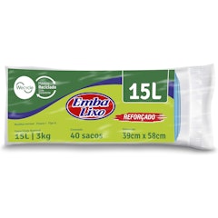 Saco Lixo Embalixo Wecycle Reforçado Azul 15 L
