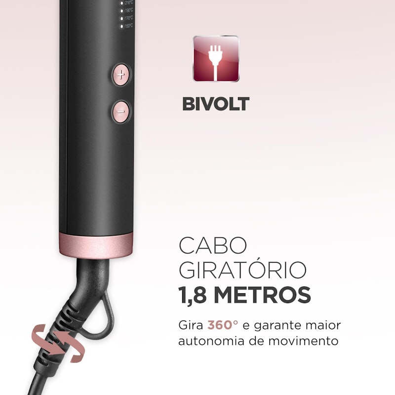 Escova Alisadora Black Rose 4