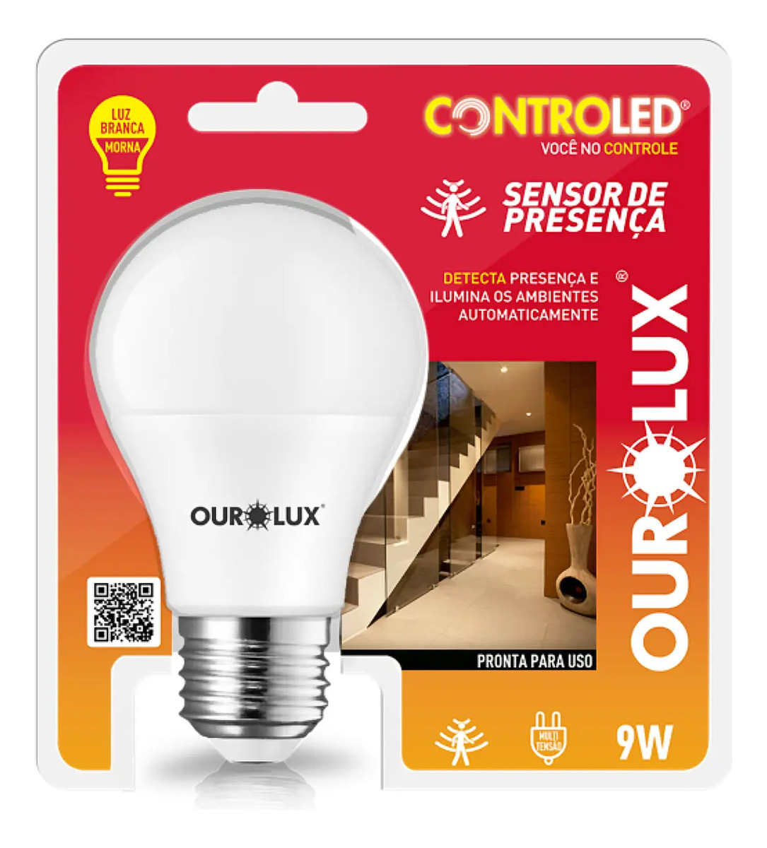 Controled Sensor Pres 27 K Sensor de Presença 9 W 1