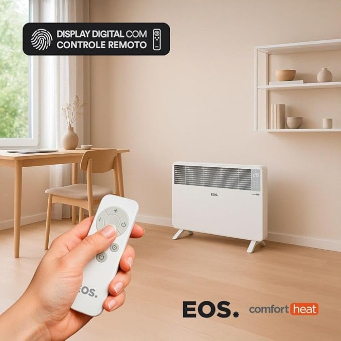 Aquecedor Elétrico Comfort Heat com Painel Digital 3