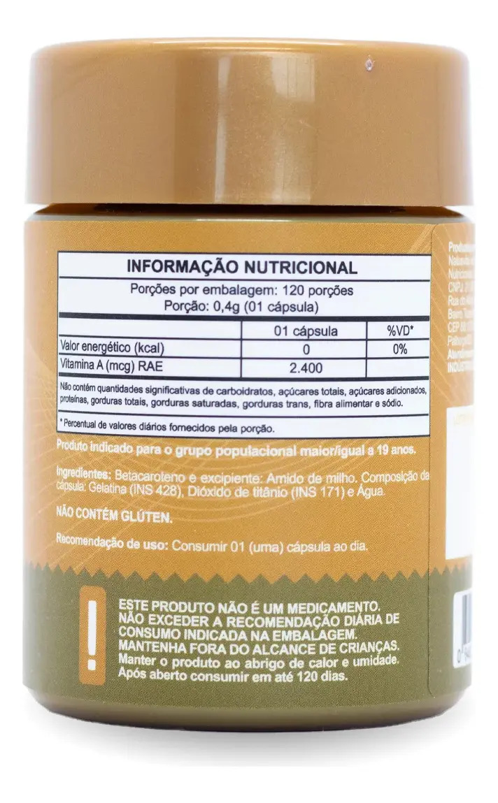 Betacaroteno (8.000 UI) 120 Cápsulas 2