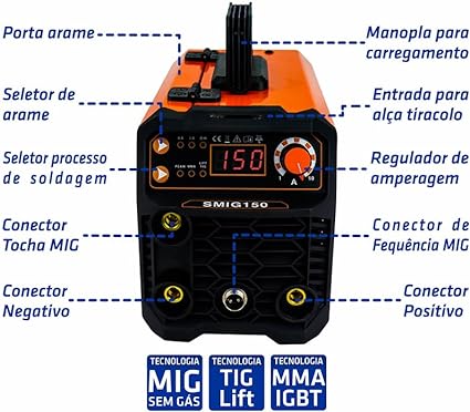 Inversor para solda SMIG150 3