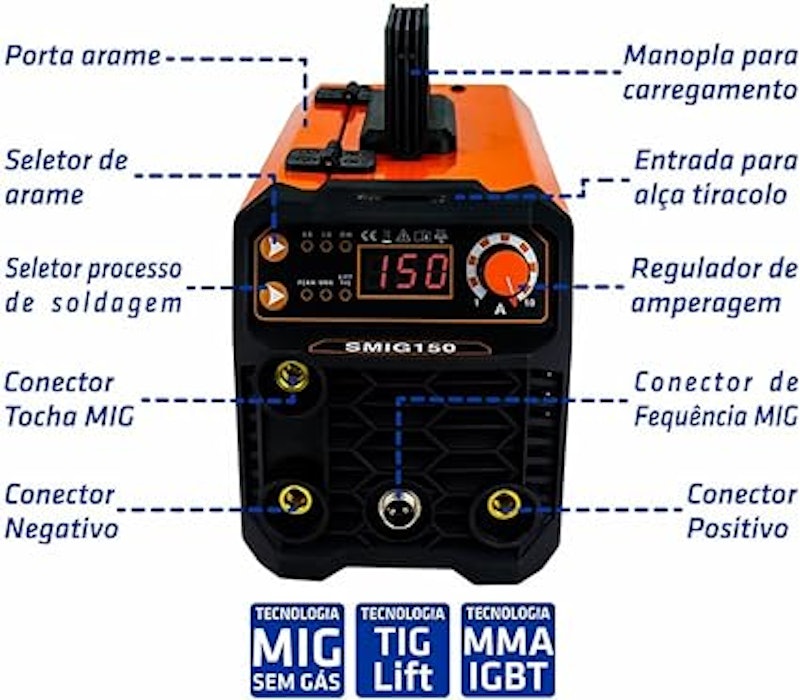 Inversor para solda SMIG150 3
