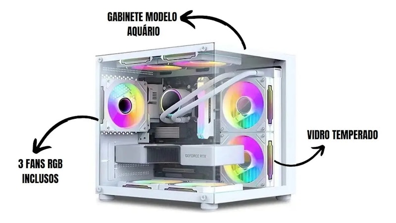 PC Gamer Completo Alligator Shop Intel i7 3770 2