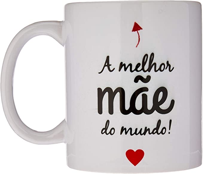 Caneca de Porcelana A Melhor Mãe do Mundo 2