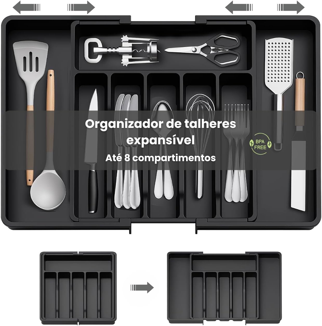 Porta Talheres Expansível 1