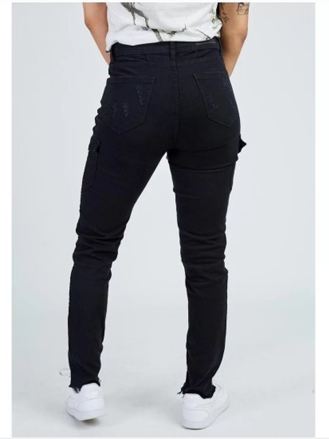 Calça Cargo Sarja com Elastano Gang Feminina 2
