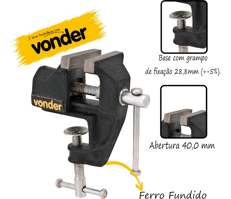 Torno de Bancada Tipo Mini 2.3/4" 3
