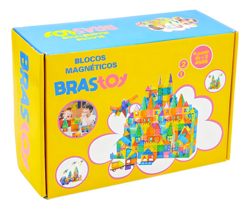 Blocos Magnéticos de Montar Brinquedo Infantil 3