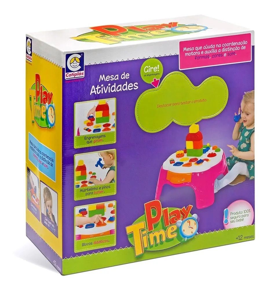Brinquedo Play Time Mesa de Atividades Cotiplás 4