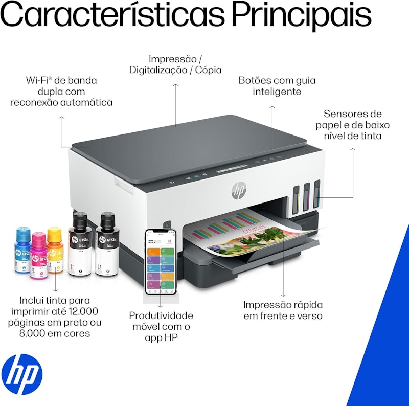 Impressora Multifuncional HP Smart Tank 724 4
