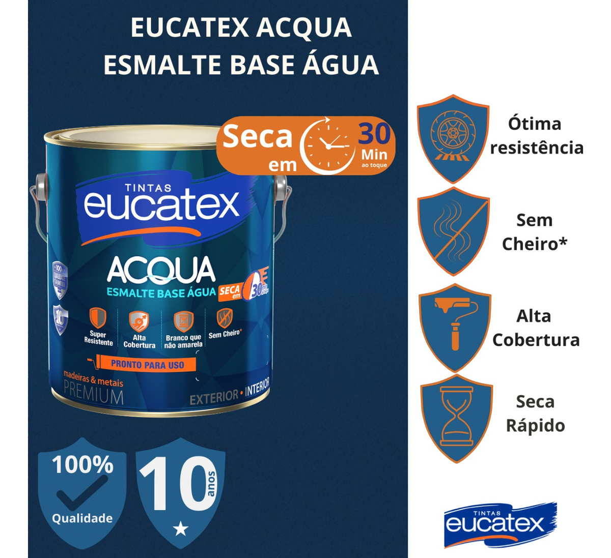 Eucatex Acqua Esmalte à Base de Água 4