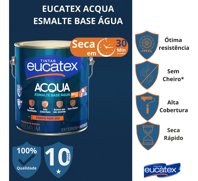 Eucatex Acqua Esmalte à Base de Água 4