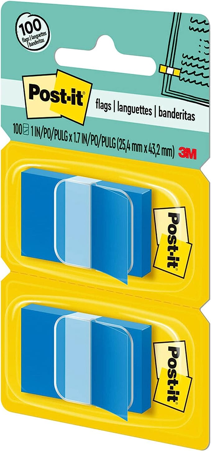  Marcador de Página Adesivo Azul 2
