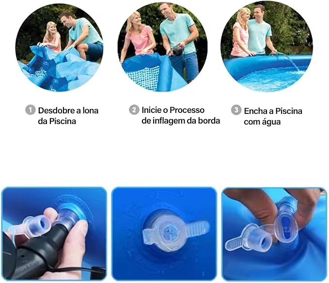 Piscina Inflável Redonda 2000 L 4