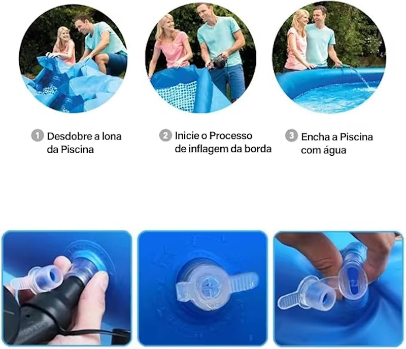 Piscina Inflável Redonda 2000 L 4