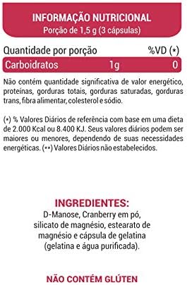 Manose com Cranberry 500 mg Só Natural 2