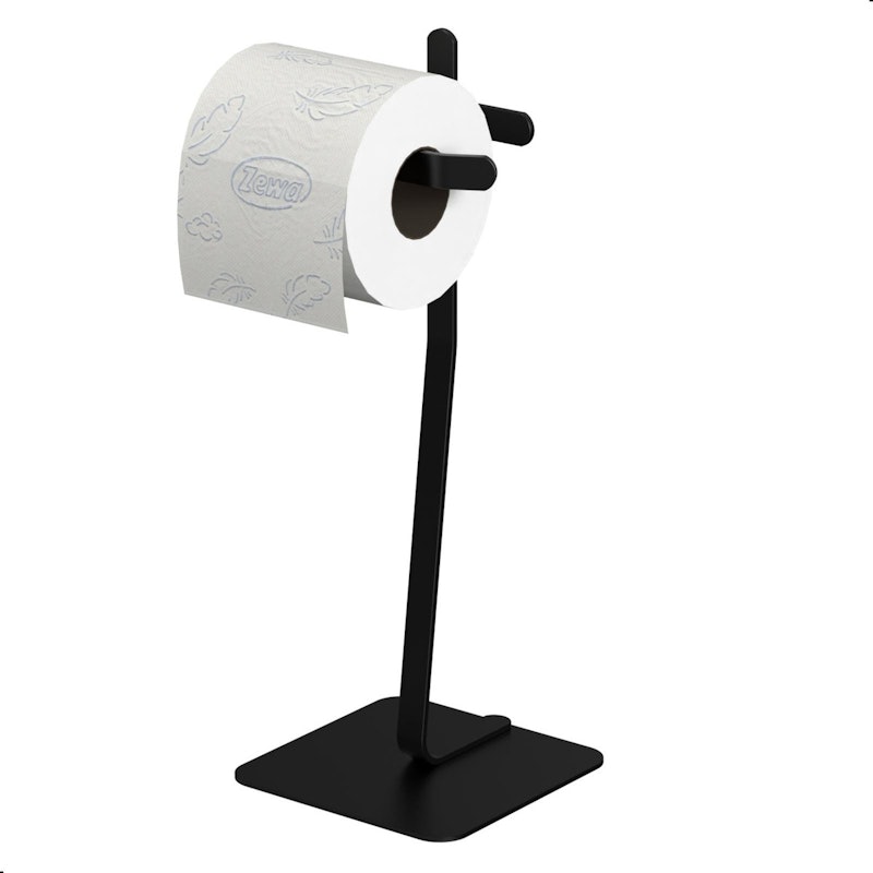 Porta Papel Higiênico de Chão Single Suporte Preto Oslo 1