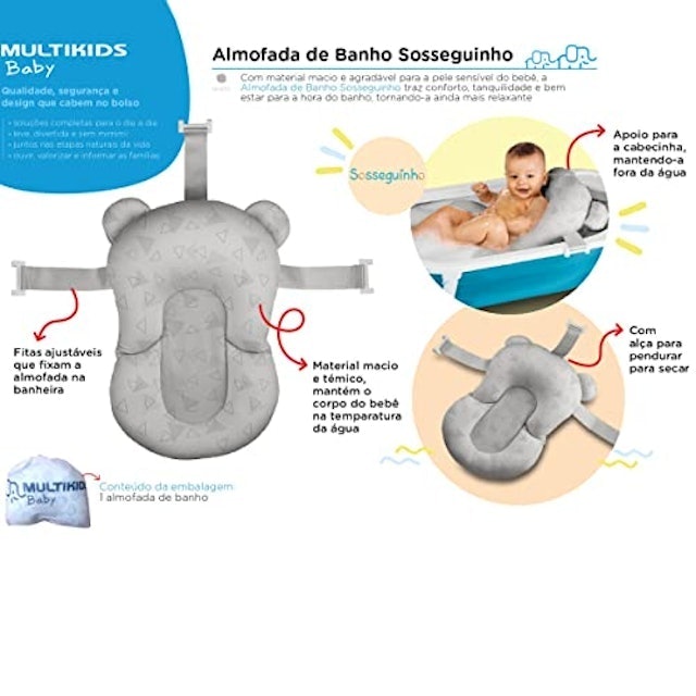 Almofada para Banho Sosseguinho Rosa 5